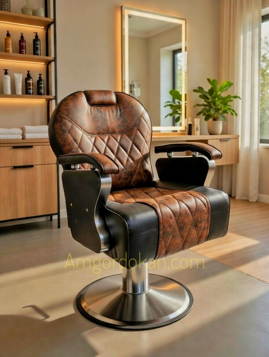 লোহার মজবুত পায়া সাথে চাইনিজ ডিজাইনের চকলেট ফ্লেভার এর রেকসিন।  সেলুন এবং পার্লারের জন্য খুবই ভালো একটা চয়েজ